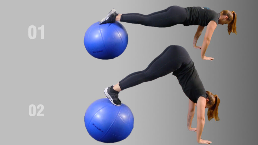 Pike Position with Stability Ball