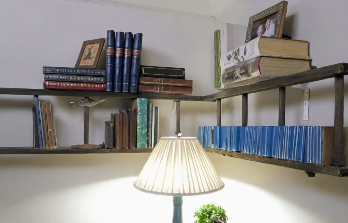 Turn an old ladder into a bookshelf