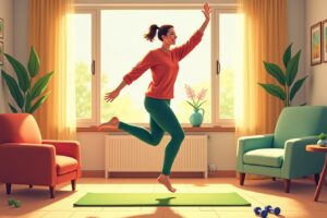 15-Minute Cardio Workout for Beginners Burn Fat No Equipment